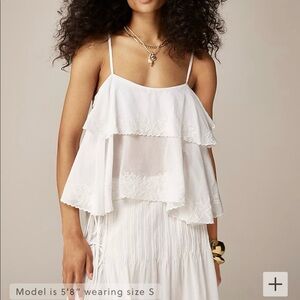 J.Crew cotton voile tank top